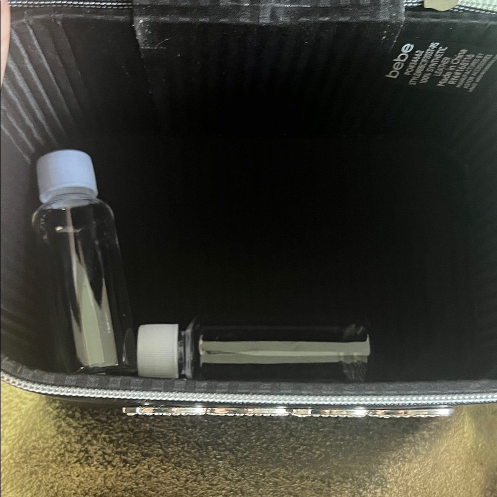 #1438=Bebe Black Vanity Case with Silver Detailing - Picture 5 of 7